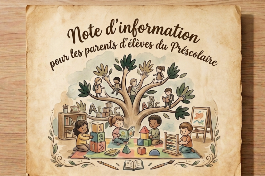Note de fin d’année – Préscolaire